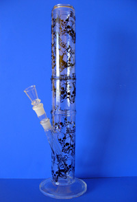 Glasbong 50cm mit Schädelmotiv (GB0067)