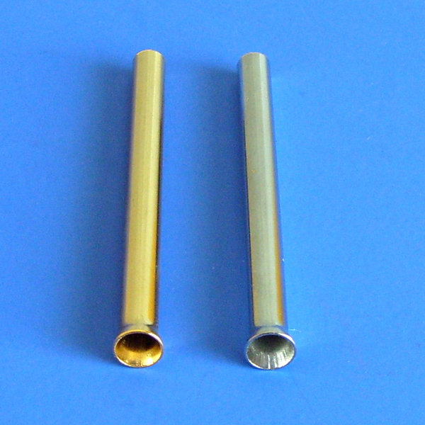 Röhrchen / Ziehröhrchen Metall verchromt (SN0003)