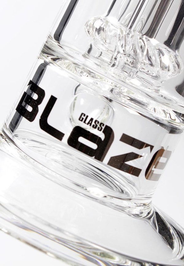 "Blaze Glass" Bong mit 2 Trommelperkolatoren  (GB0150)