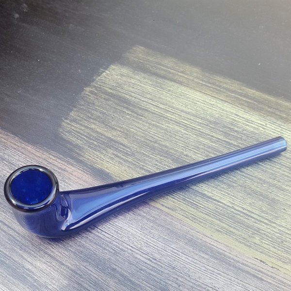 Glaspfeife blau 12cm (PF0033)